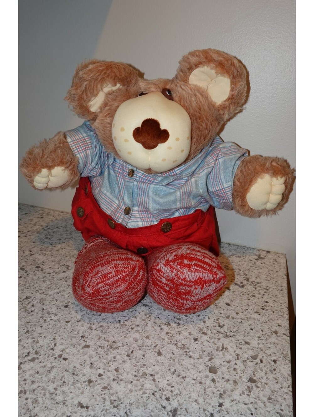 BOONE FURSKIN Large Bear Friend to Cabbage Patch Kids Doll Xavier Roberts